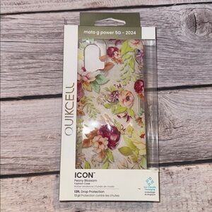 Motorola G Power 5G - 2024 Quikcell Icon Peony Blossom Fashion Case